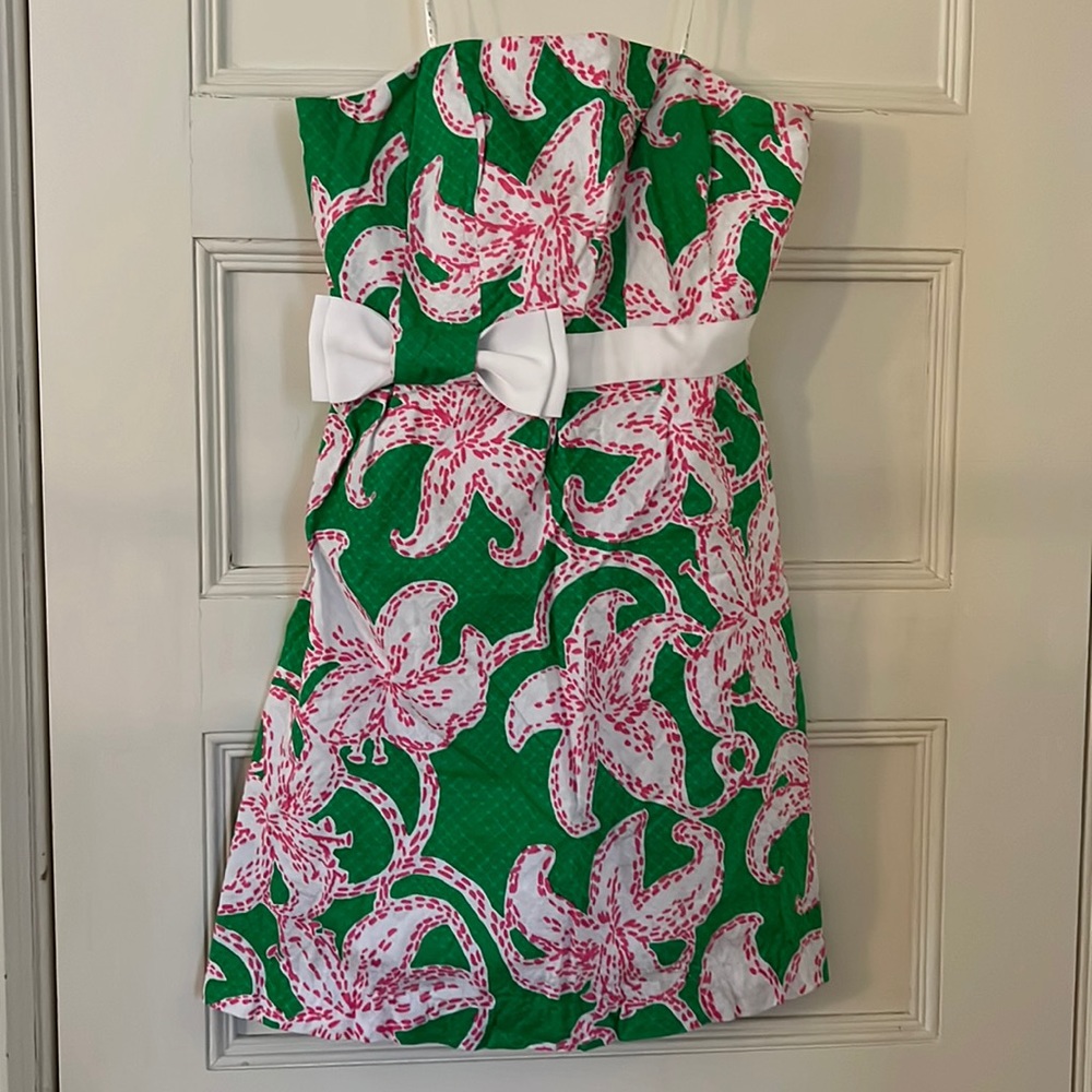 Lilly Pulitzer Strapless Dress with Bow 8